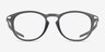 Oakley Pitchman R Carbon A Satin Gray Smoke PlastiqueMontures de lunettes de vue d'EyeBuyDirect, Vue de Face