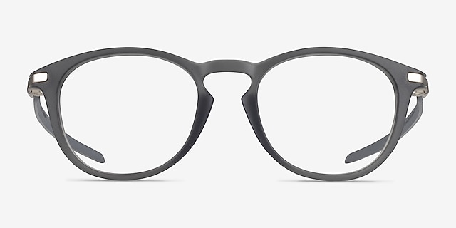 Oakley Pitchman R Carbon A Satin Gray Smoke PlastiqueMontures de lunettes de vue d'EyeBuyDirect, Vue de Face