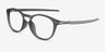 Oakley Pitchman R Carbon A Satin Gray Smoke PlastiqueMontures de lunettes de vue d'EyeBuyDirect, Vue d'Angle