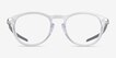 Oakley Pitchman R Carbon A Polished Clear PlasticEyeglass Frames from EyeBuyDirect, Front View