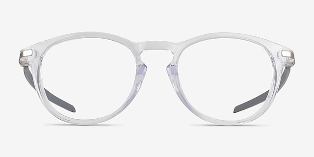 Oakley Pitchman R Carbon A Polished Clear PlastiqueMontures de lunettes de vue d'EyeBuyDirect, Vue de Face