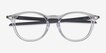 Oakley Pitchman R Carbon A Polished Clear PlasticEyeglass Frames from EyeBuyDirect, Closed View