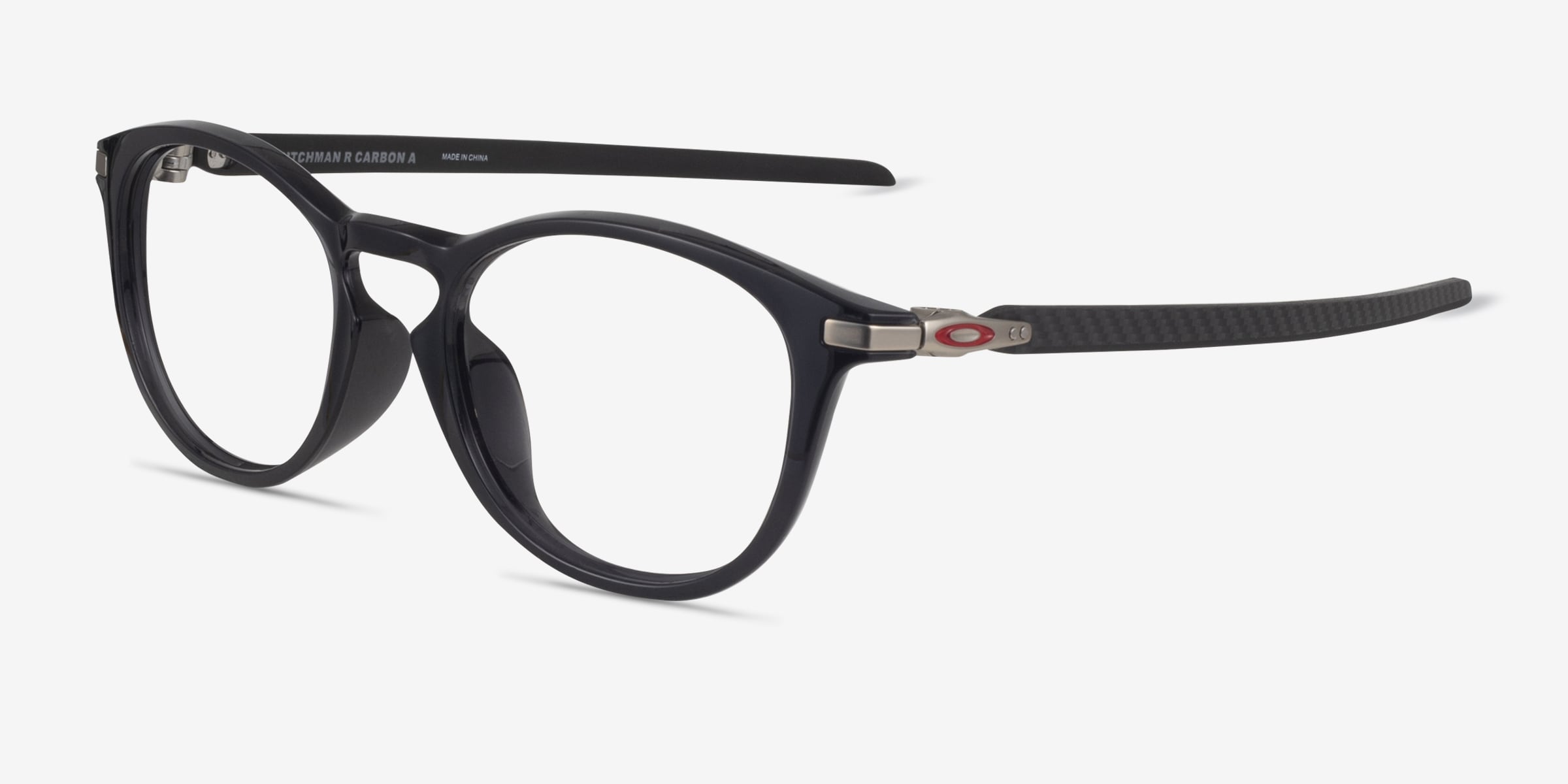 Oakley Pitchman R Carbon A - Round Black Ink Frame Glasses For Men
