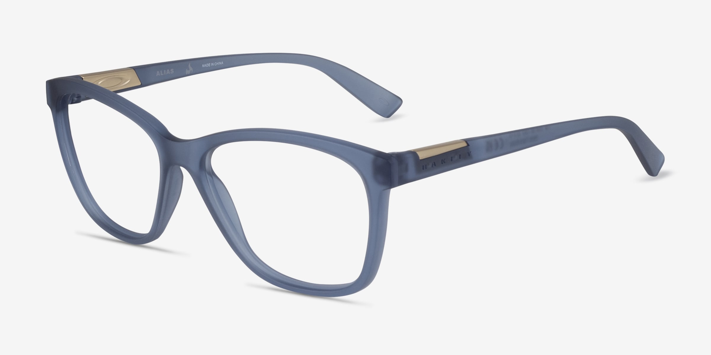 Oakley Alias - Cat Eye Matte Trans Abyss Frame Glasses For Women