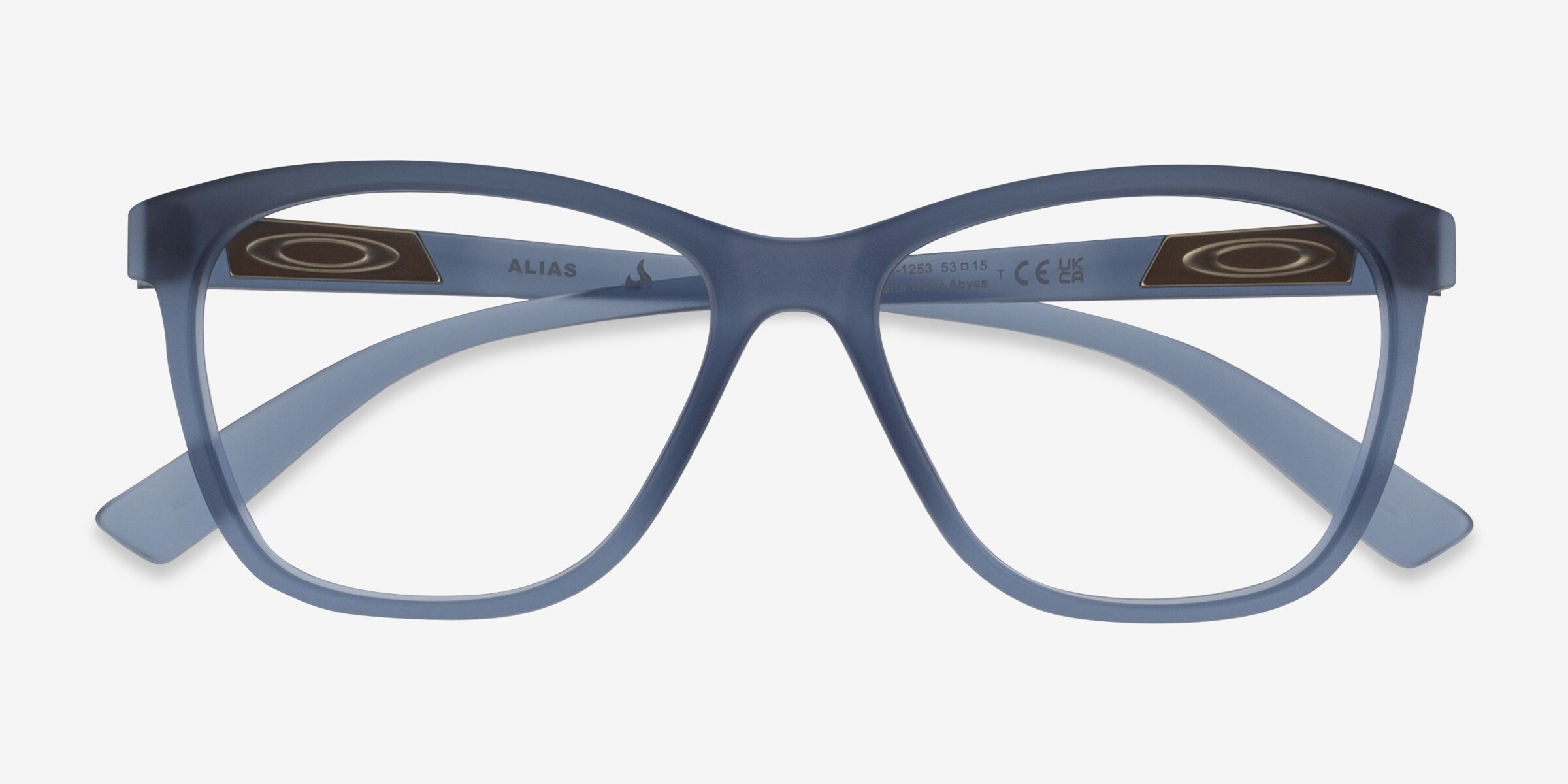 Oakley Alias - Cat Eye Matte Trans Abyss Frame Glasses For Women