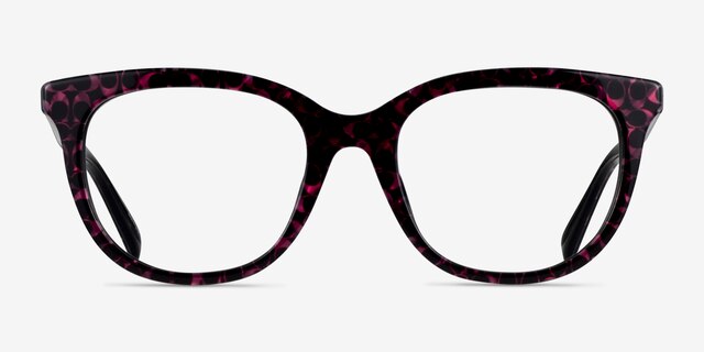 Coach HC6223U Ruby Pearl Signature C AcetateEyeglass Frames from EyeBuyDirect, Front View
