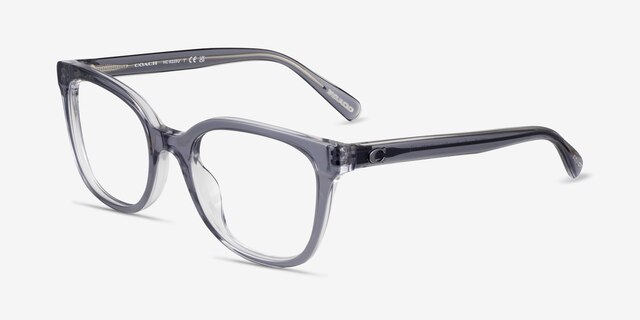 Coach HC6225U Dark Gray AcetateEyeglass Frames from EyeBuyDirect, Angle View