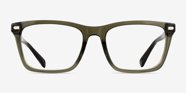 Coach HC6238U Transparent Olive AcetateEyeglass Frames from EyeBuyDirect, Front View