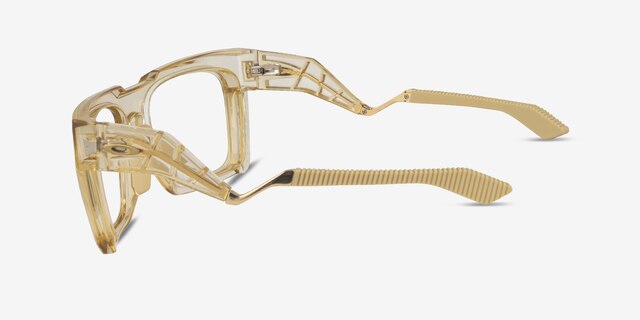 Oakley OX8190 Enigma Ink Transparent Warm Beige Eco-friendlyEyeglass Frames from EyeBuyDirect, Side View