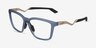 Oakley Enigma Mass Matte Transparent Abyss MétalMontures de lunettes de vue d'EyeBuyDirect, Vue d'Angle