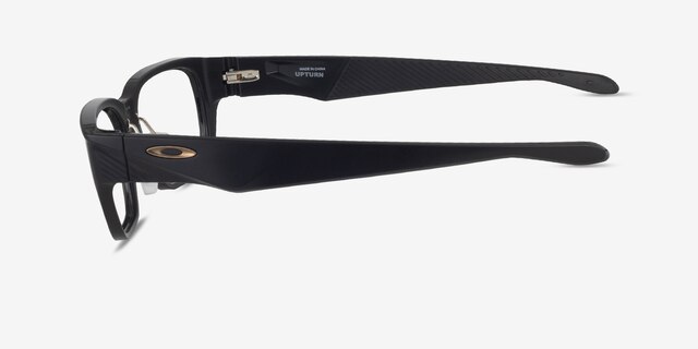 Oakley Upturn Satin Black PlasticEyeglass Frames from EyeBuyDirect, Side View