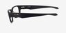 Oakley Upturn Satin Black PlasticEyeglass Frames from EyeBuyDirect, Side View
