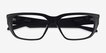 Oakley Upturn Satin Black PlasticEyeglass Frames from EyeBuyDirect, Closed View