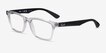 Ray-Ban RB7025 Transparent PlasticEyeglass Frames from EyeBuyDirect, Angle View