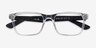 Ray-Ban RB7025 Transparent PlasticEyeglass Frames from EyeBuyDirect, Closed View