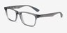 Ray-Ban RB7025 Light Gray PlasticEyeglass Frames from EyeBuyDirect, Angle View