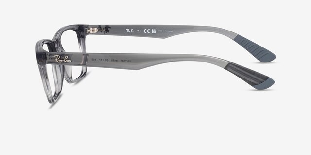 Ray-Ban RB7025 Light Gray PlasticEyeglass Frames from EyeBuyDirect, Side View