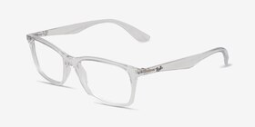 Ray-Ban RB7047 Transparent Plastique Montures de lunettes de vue d'EyeBuyDirect, Vue d'Angle