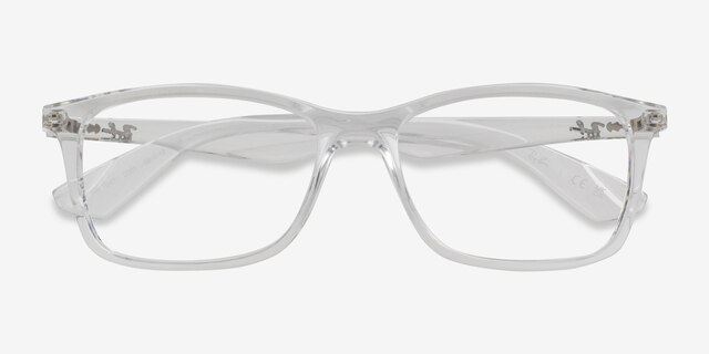 Ray-Ban RB7047 Transparent PlasticEyeglass Frames from EyeBuyDirect, Closed View
