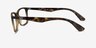 Ray-Ban RB7047 Tortoise PlasticEyeglass Frames from EyeBuyDirect, Side View