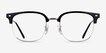 Ray-Ban RB7216 New Clubmaster Black Silver PlasticEyeglass Frames from EyeBuyDirect, Front View