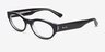 Ray-Ban RB5447 Black On Transparent AcetateEyeglass Frames from EyeBuyDirect, Angle View