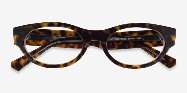 Ray-Ban RB5447 Tortoise On Transparent AcetateEyeglass Frames from EyeBuyDirect, Closed View
