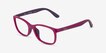 Ray-Ban RB1644 Fucsia On Rubber Violet Alternative MaterialsEyeglass Frames from EyeBuyDirect, Angle View