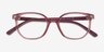 Ray-Ban Junior Ellot Transparent Pink PlasticEyeglass Frames from EyeBuyDirect, Closed View