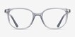 Ray-Ban Junior Ellot Transparent Gray PlasticEyeglass Frames from EyeBuyDirect, Front View