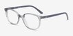 Ray-Ban Junior Ellot Transparent Gray PlasticEyeglass Frames from EyeBuyDirect, Angle View
