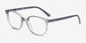 Ray-Ban Junior Ellot Transparent Gray PlasticEyeglass Frames from EyeBuyDirect, Angle View