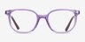 Ray-Ban Junior Ellot Transparent Violet PlasticEyeglass Frames from EyeBuyDirect, Front View