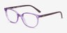 Ray-Ban Junior Ellot Transparent Violet PlasticEyeglass Frames from EyeBuyDirect, Angle View