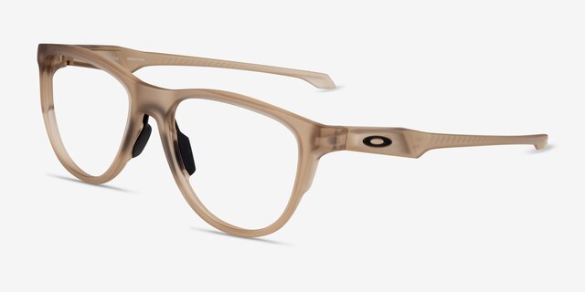 Oakley Admission Matte Sepia PlasticEyeglass Frames from EyeBuyDirect, Angle View