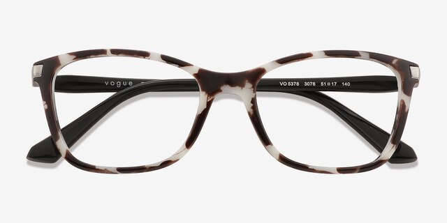 Vogue Eyewear VO5378 Ivory Tortoise PlasticEyeglass Frames from EyeBuyDirect, Closed View