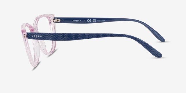 Vogue Eyewear VO5485 Transparent Light Pink PlasticEyeglass Frames from EyeBuyDirect, Side View