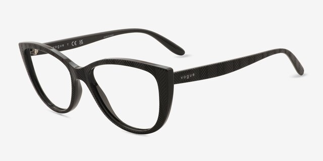 Vogue Eyewear VO5485 Noir PlastiqueMontures de lunettes de vue d'EyeBuyDirect, Vue d'Angle