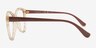 Vogue Eyewear VO5489 Top Texture Brown PlasticEyeglass Frames from EyeBuyDirect, Side View