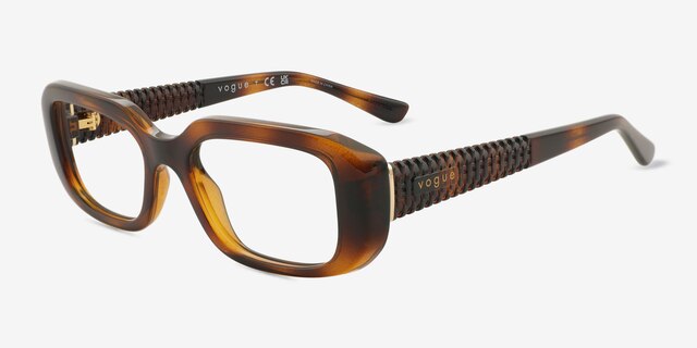 Vogue Eyewear VO5568 Dark Tortoise PlasticEyeglass Frames from EyeBuyDirect, Angle View