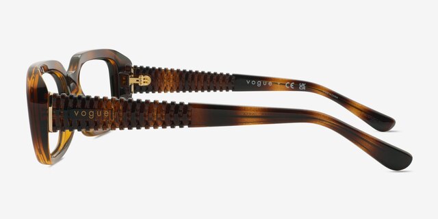 Vogue Eyewear VO5568 Dark Tortoise PlasticEyeglass Frames from EyeBuyDirect, Side View