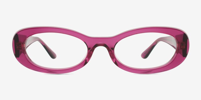 Vogue Eyewear VO5596 Transparent Violet AcetateEyeglass Frames from EyeBuyDirect, Front View
