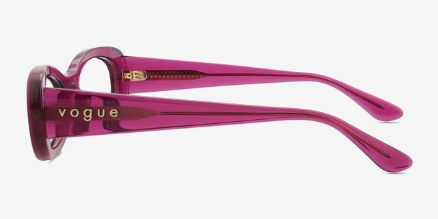 Vogue Eyewear VO5596 Transparent Violet AcetateEyeglass Frames from EyeBuyDirect, Side View