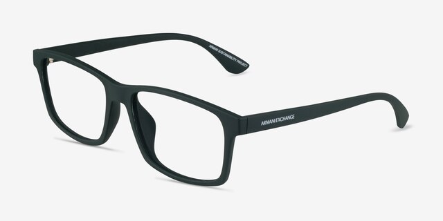 Armani Exchange AX3083U Matte Green Eco-friendlyEyeglass Frames from EyeBuyDirect, Angle View