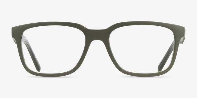ARNETTE Steek Military Transparent Green Éco-responsableMontures de lunettes de vue d'EyeBuyDirect, Vue de Face