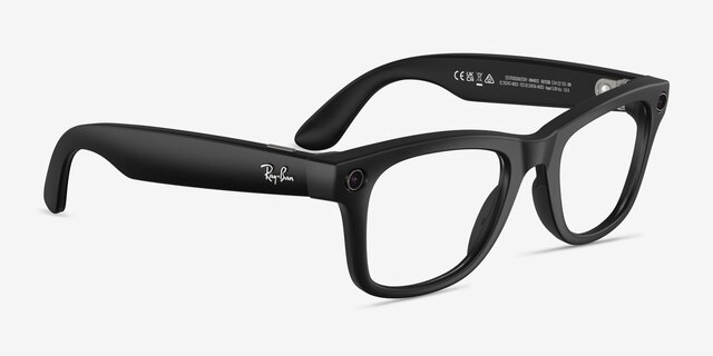 Ray-Ban Meta Wayfarer (Gen 2) - Square Matte Black Frame | Eyebuydirect