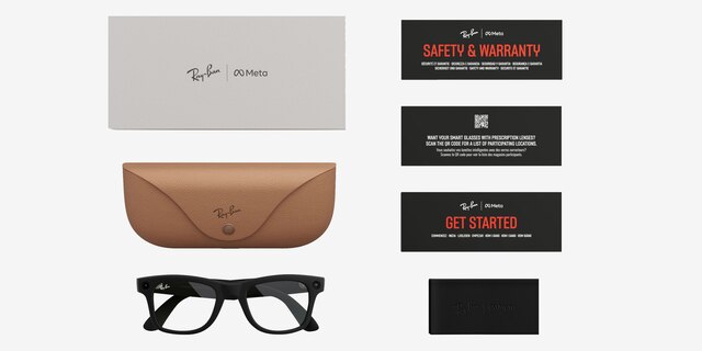 Ray-Ban Meta Wayfarer (Gen 2) Shiny Black Plastic from EyeBuyDirect