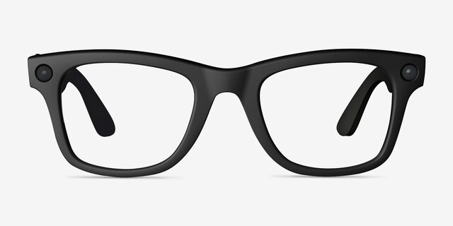 Ray-Ban Meta Wayfarer (Gen 2) Black Plastic from EyeBuyDirect, Front View