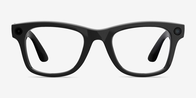 Ray-Ban Meta Wayfarer (Gen 2) Polished Black Plastic from EyeBuyDirect, Front View