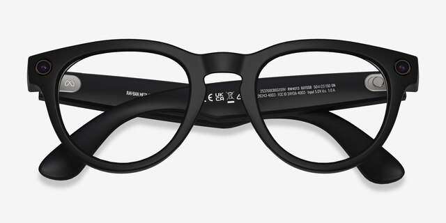 Ray-Ban Meta Headliner (Gen 2) - Round Matte Black Frame | Eyebuydirect